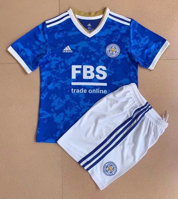 Kids-Leicester City 21/22 Home Soccer Jersey